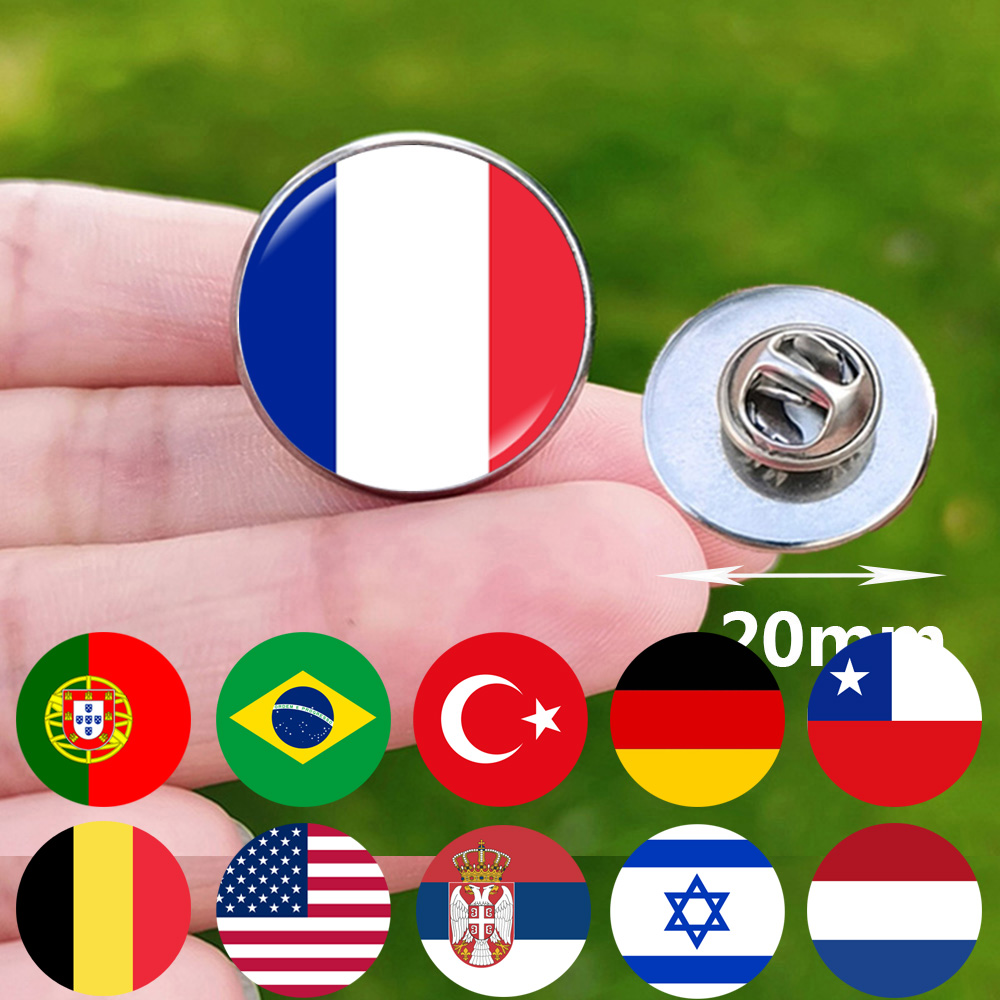 Paris Fashion Men - New National Flag Brooches for Men