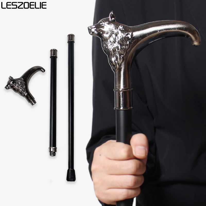 Men'S Fashion Tips - Wolf-Head Luxury Walking Stick Canes Fashionable