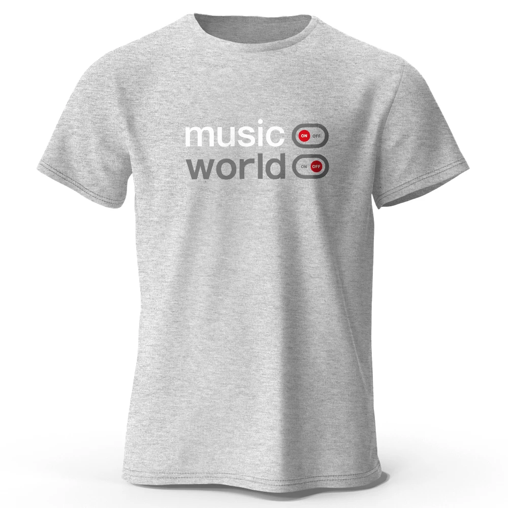 Men'S Fashion Labels - Small-label Pure Cotton T-shirt with Two-tone