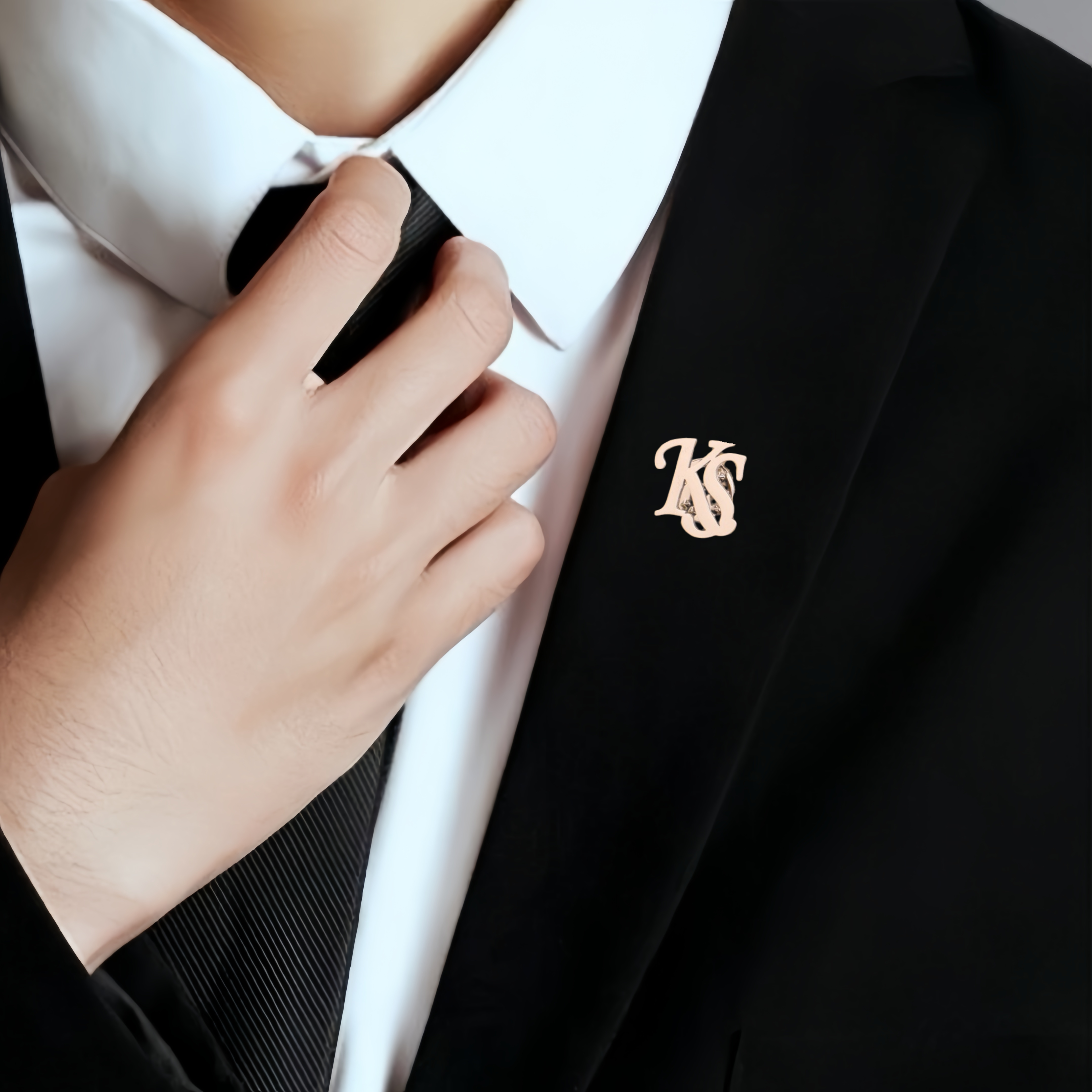 Men'S Fashion Labels - Personalized Initials Jacket Lapel Pin Unique
