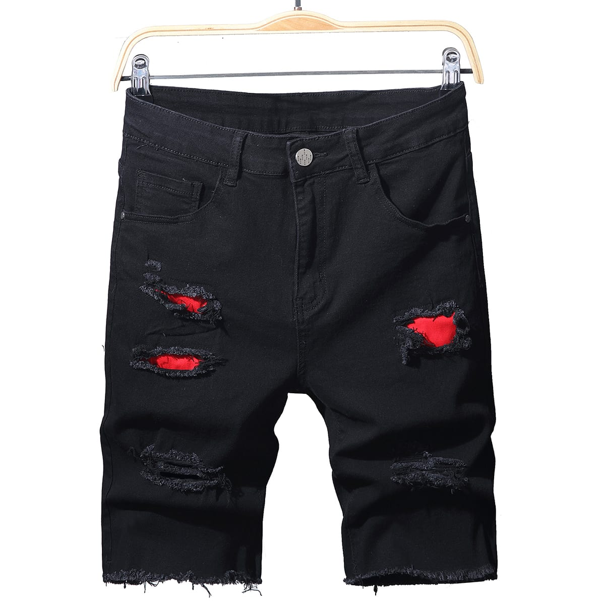 Men'S Fashion Overalls - Summer Slim Stretch Men Short Jeans
