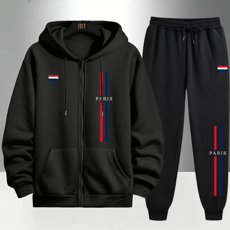 Paris Fashion Men - Paris Fashion Men's Set Zipper Outerwear