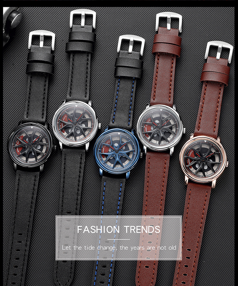 Men'S Fashion Hub - Men Car Wheel Watch Fashion Waterproof