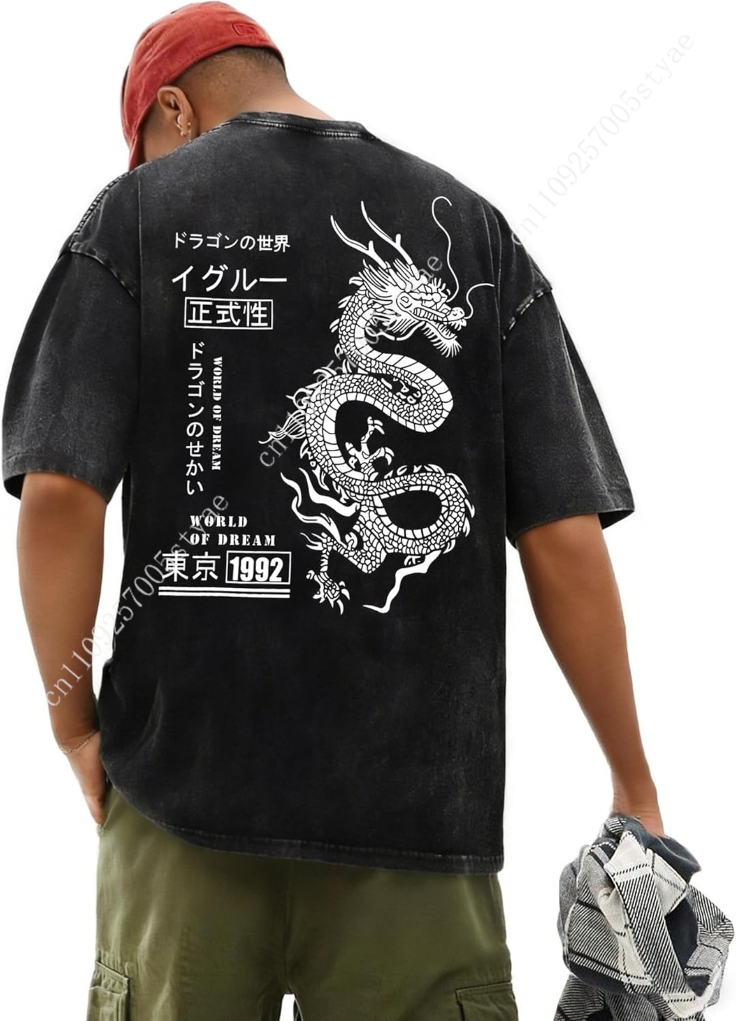 UOUA Mens Graphic Tees Vintage - Graphic Tee Oversized ulasan dan harga