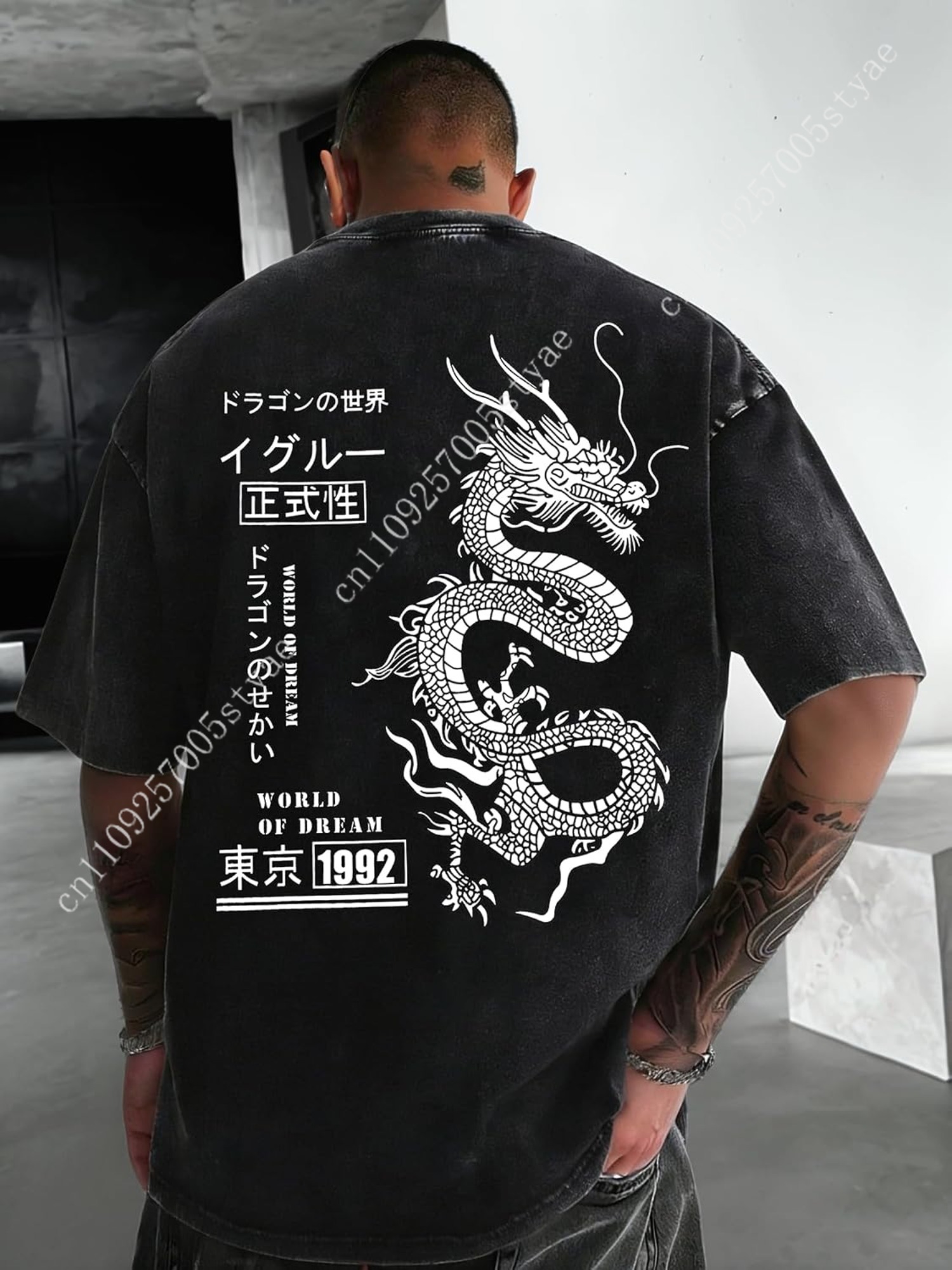 UOUA Mens Graphic Tees Vintage - Graphic Tee Oversized ulasan dan harga