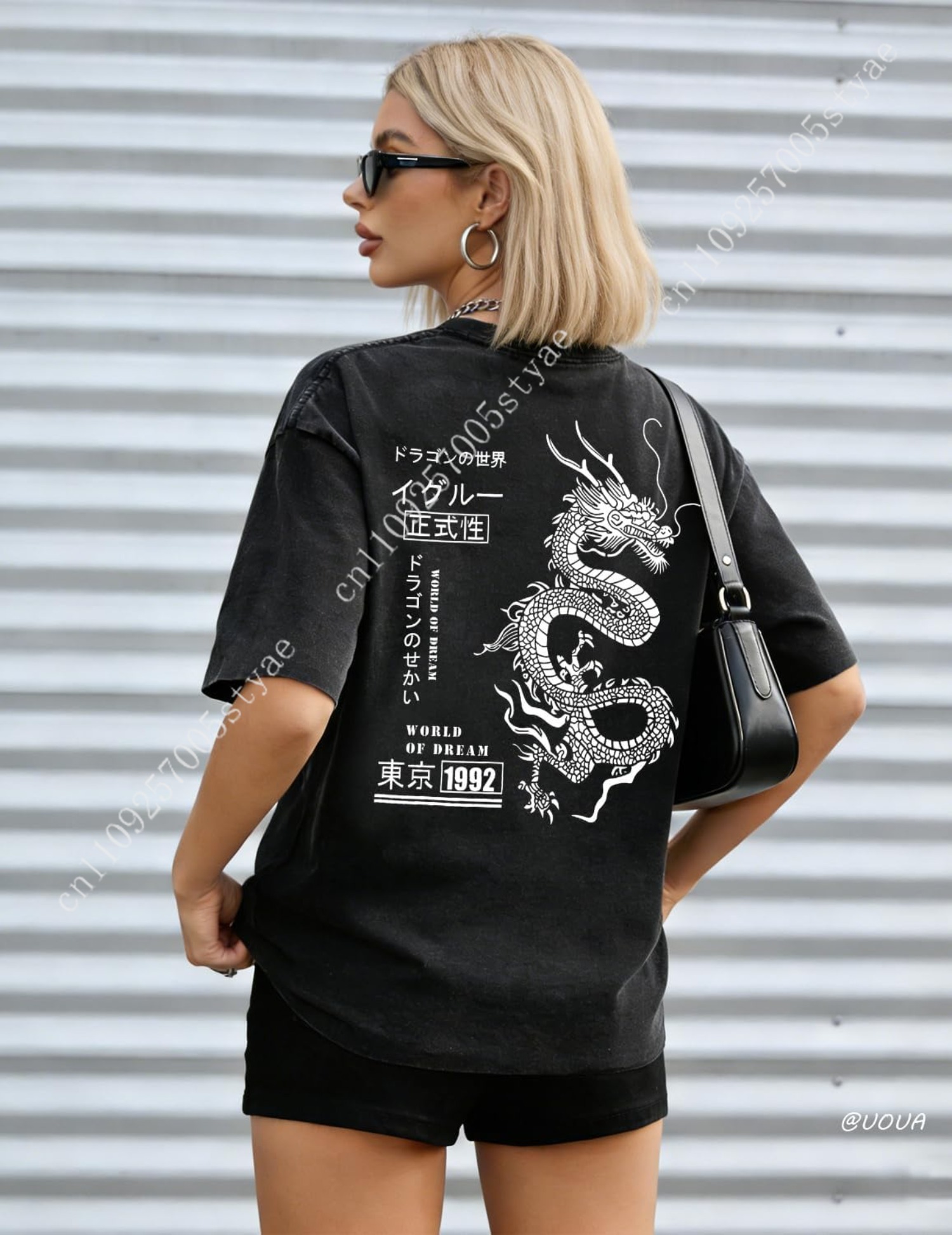 UOUA Mens Graphic Tees Vintage - Graphic Tee Oversized ulasan dan harga