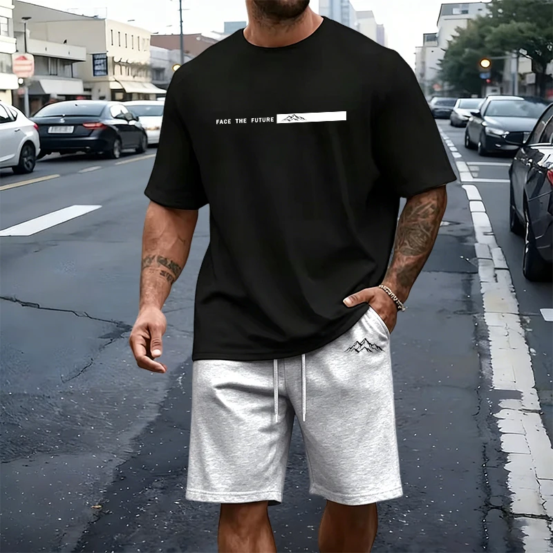 Fashion Mens T-Shirt Tracksuit - Mens Fashion Streetwear ulasan dan harga