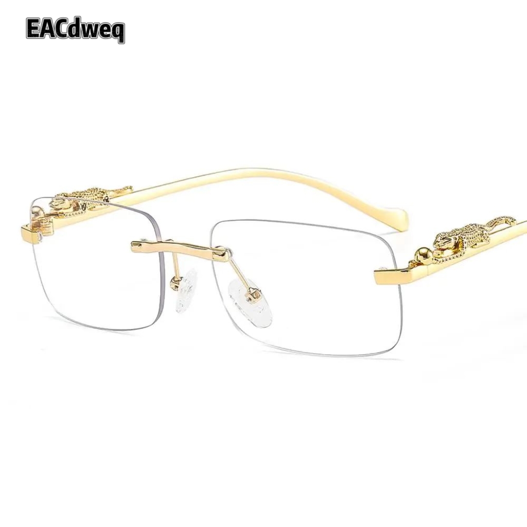 Rimless Small Square Sunglasse - Men'S Fashion Rimless Glasses ulasan dan harga