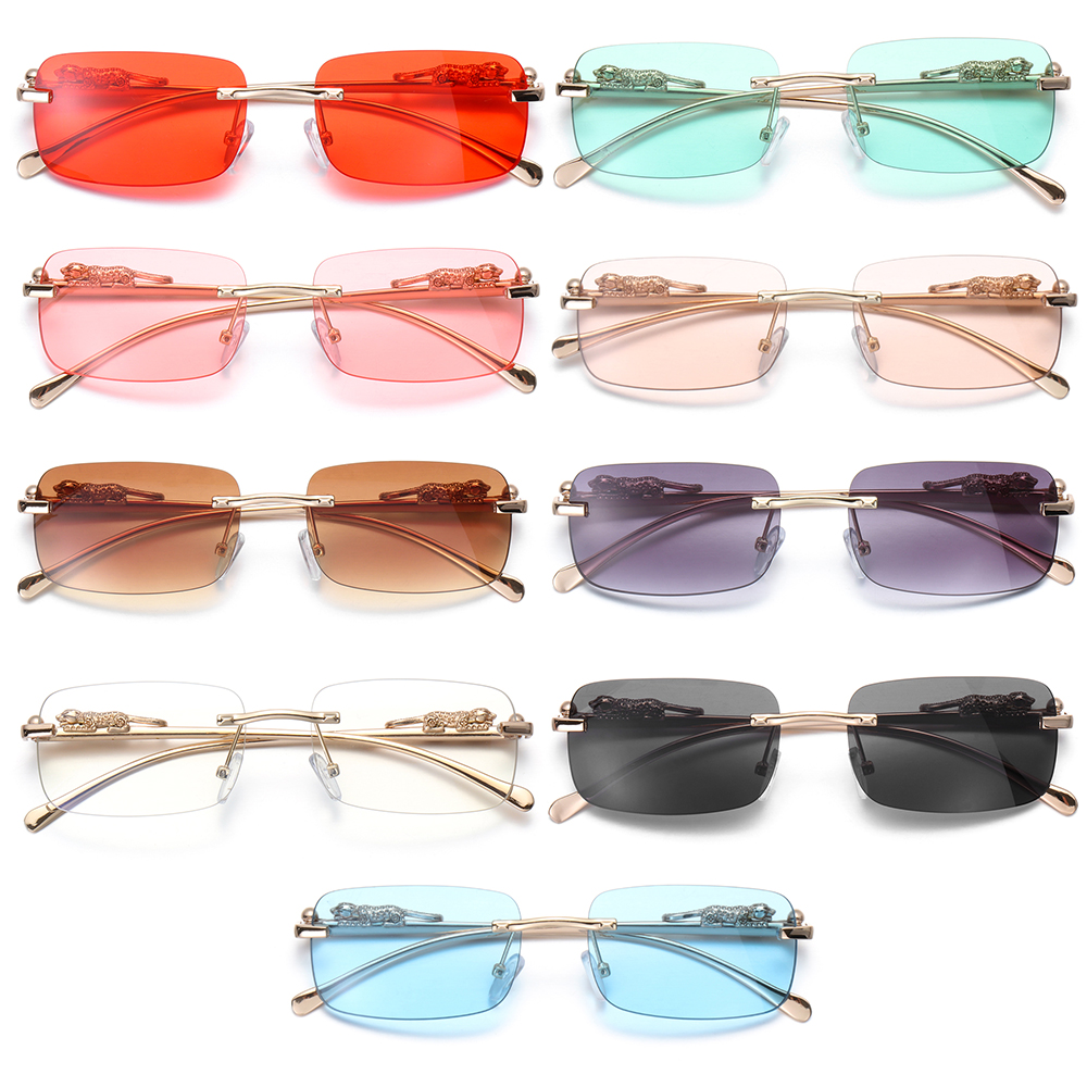 Rimless Small Square Sunglasse - Men'S Fashion Rimless Glasses ulasan dan harga
