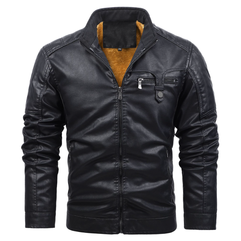 Fashionable New Motorcycle Lea - Men'S Fashion Leather Jacket ulasan dan harga