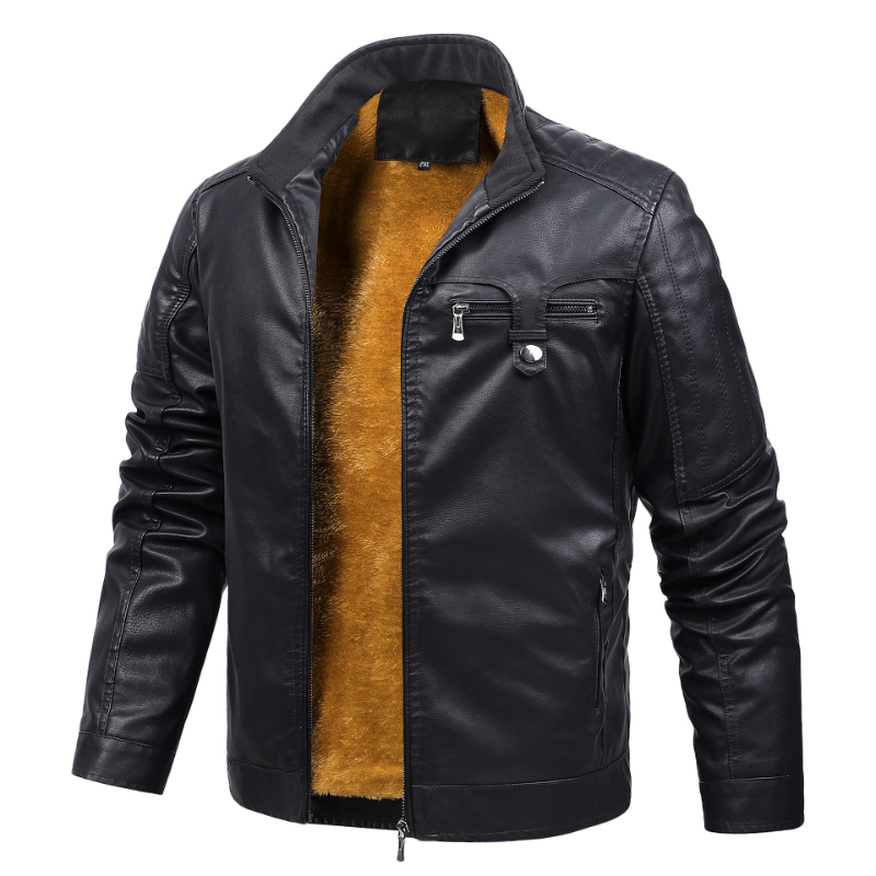 Fashionable New Motorcycle Lea - Men'S Fashion Leather Jacket ulasan dan harga