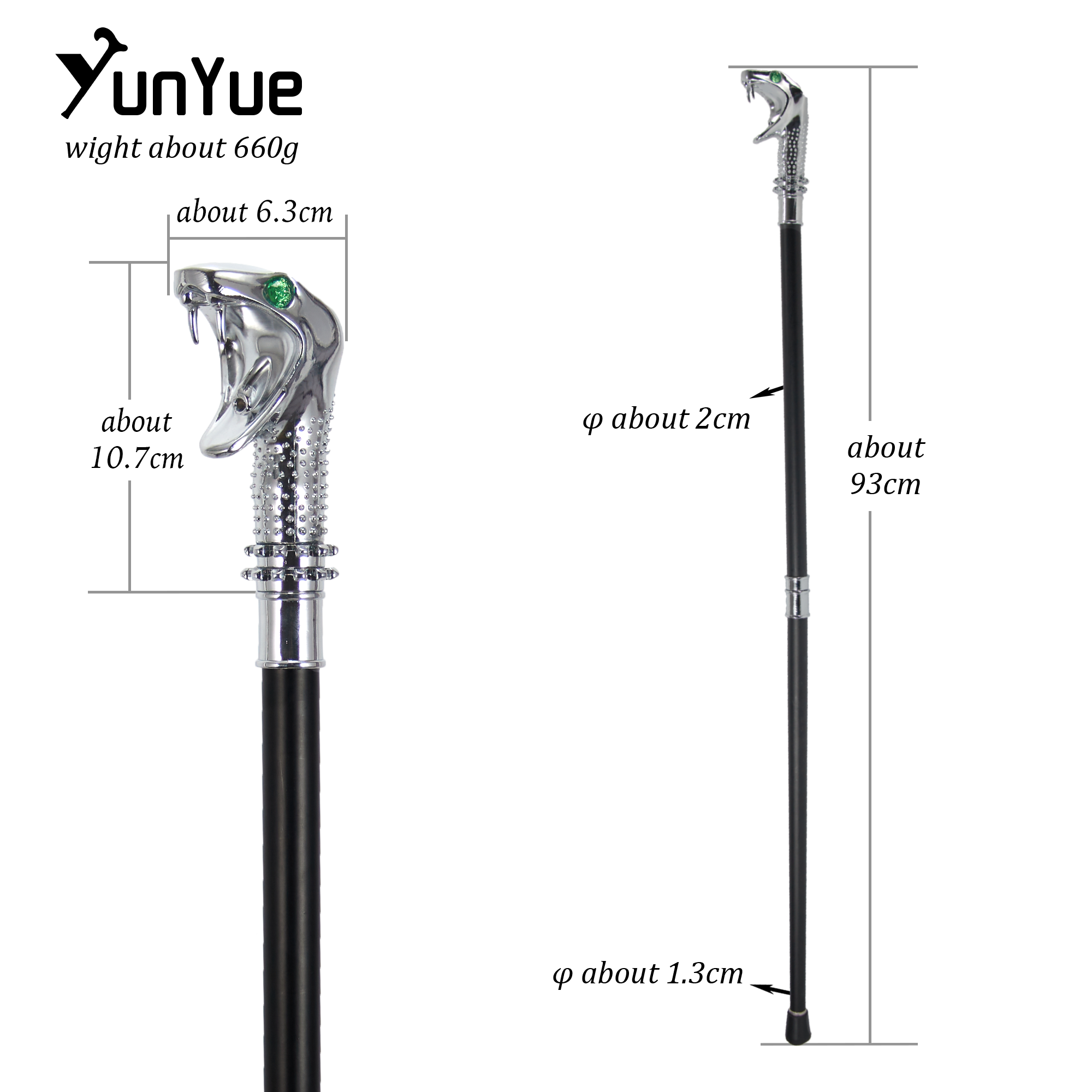 White Luxury Snake Handle Fash - Men'S Fashion Tips ulasan dan harga