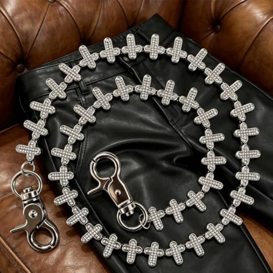 Cross Pants Chain Jeans keycha - Jeans Pants Fashion Men ulasan dan harga