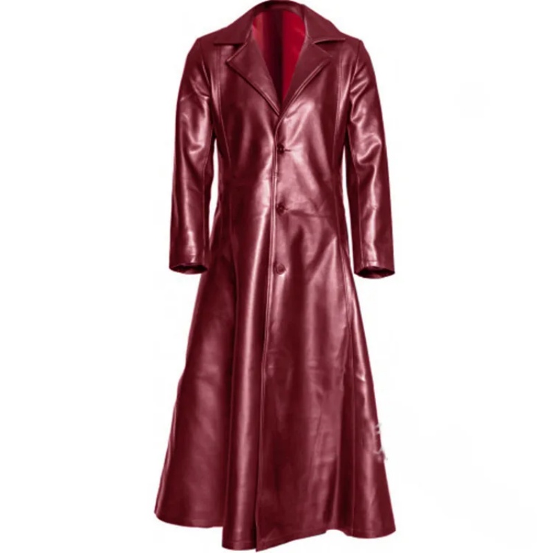 Wish Best Selling Long Tight F - Men'S Fashion Leather Jacket ulasan dan harga