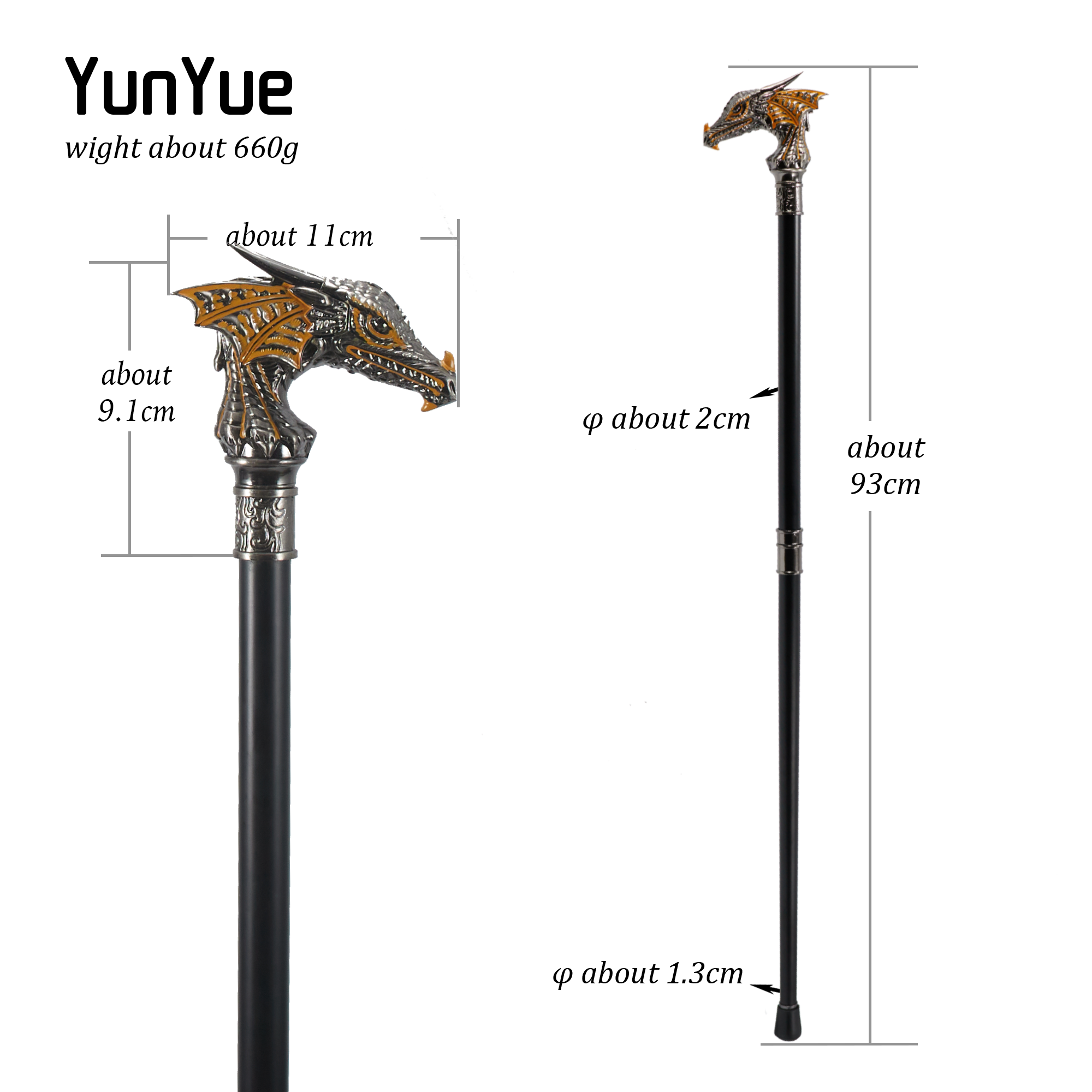 Luxury Gold Dragon Handle Fash - Men'S Fashion Tips ulasan dan harga