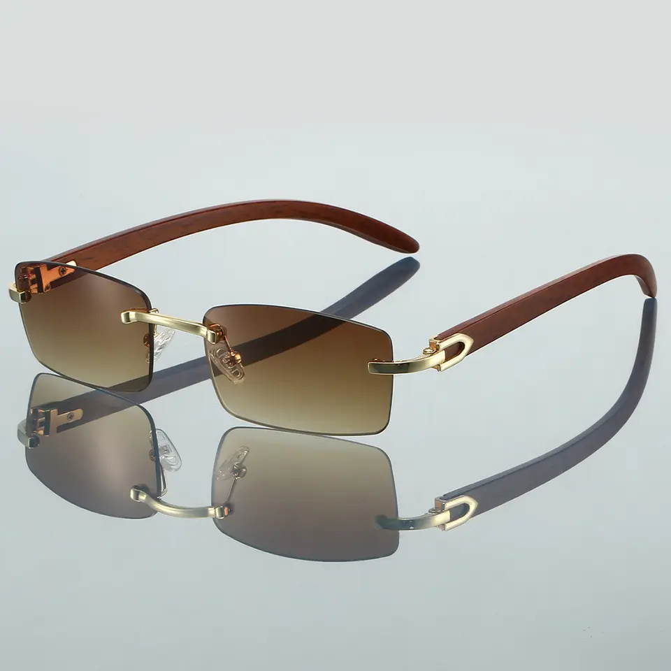 Rimless RecSunglasses Men Clas - Men'S Fashion Rimless Glasses ulasan dan harga