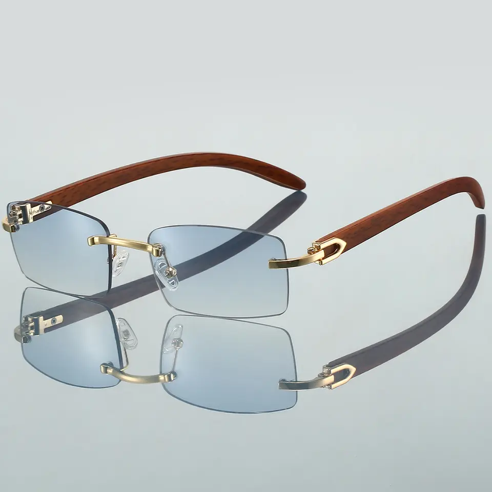 Rimless RecSunglasses Men Clas - Men'S Fashion Rimless Glasses ulasan dan harga