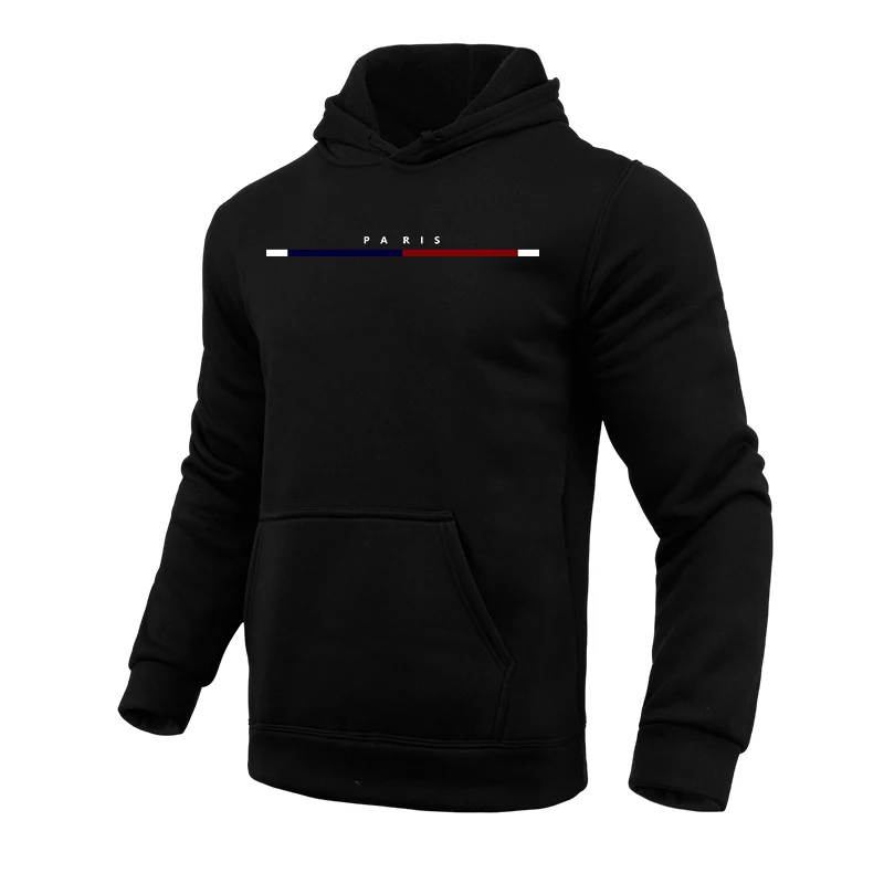 Men's Hooded Sweatshirts Solid - Paris Fashion Men ulasan dan harga