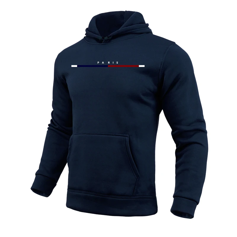 Men's Hooded Sweatshirts Solid - Paris Fashion Men ulasan dan harga