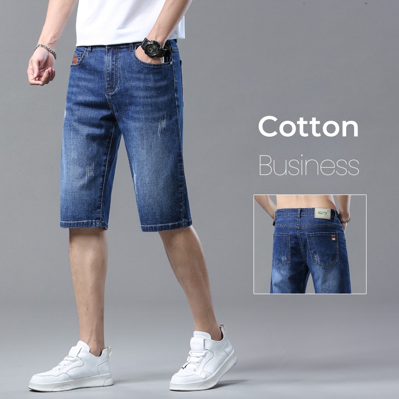 Men's Shorts Summer Straight D - Jeans Pants Fashion Men ulasan dan harga