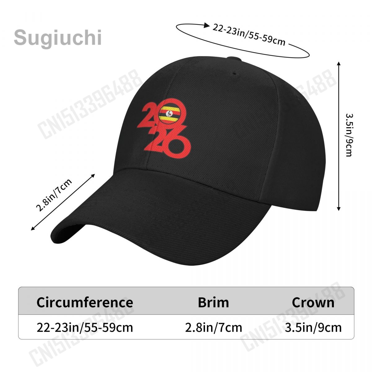 Uganda Flag With 2026 Baseball - Men Fashion Uganda ulasan dan harga