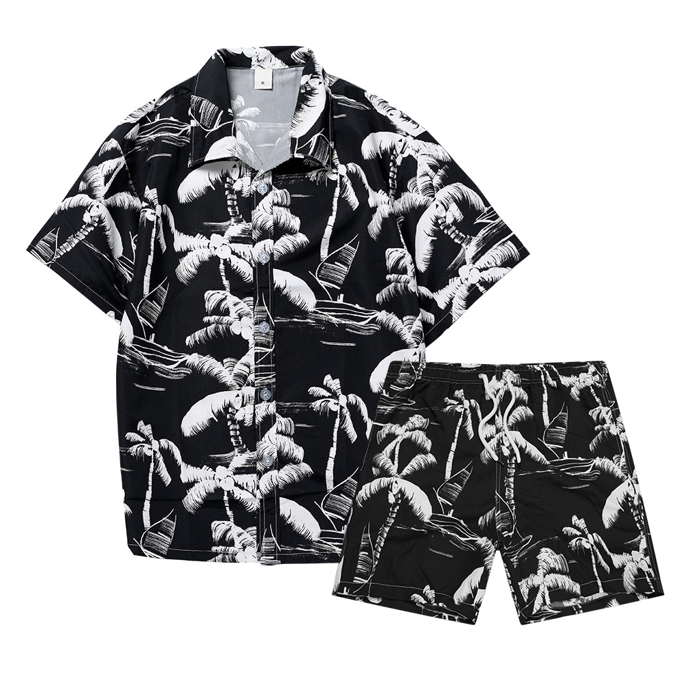 Hawaiian Coconut Tree 3D Print - Mens Fashion Wear ulasan dan harga
