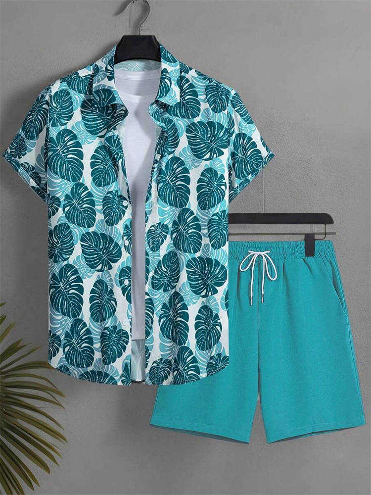 Men's Short-sleeved Shirt Set  - Mens Fashion Wear ulasan dan harga