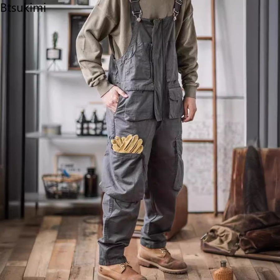 2026 Men's Retro Cotton Relaxe - Men'S Fashion Overalls ulasan dan harga