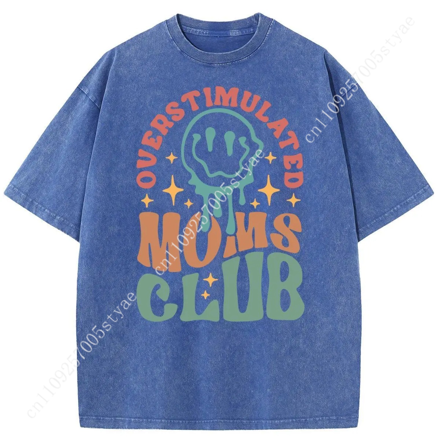 Holafish Oversized Acid Wash V - Graphic Tee Oversized ulasan dan harga
