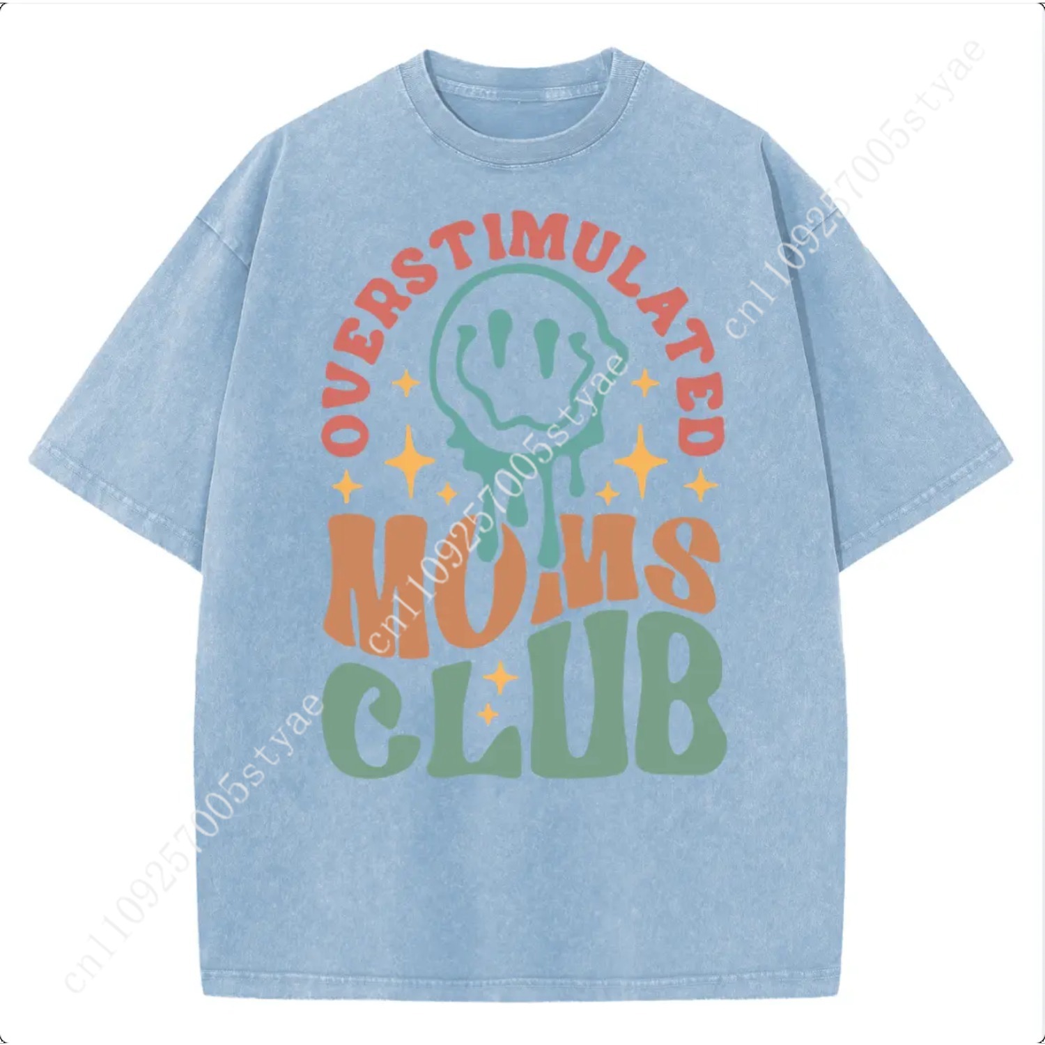 Holafish Oversized Acid Wash V - Graphic Tee Oversized ulasan dan harga
