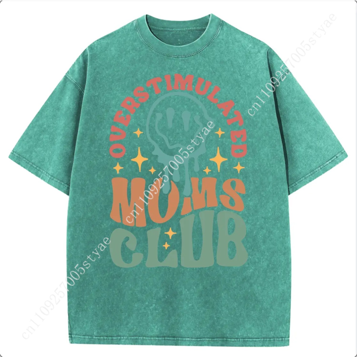 Holafish Oversized Acid Wash V - Graphic Tee Oversized ulasan dan harga