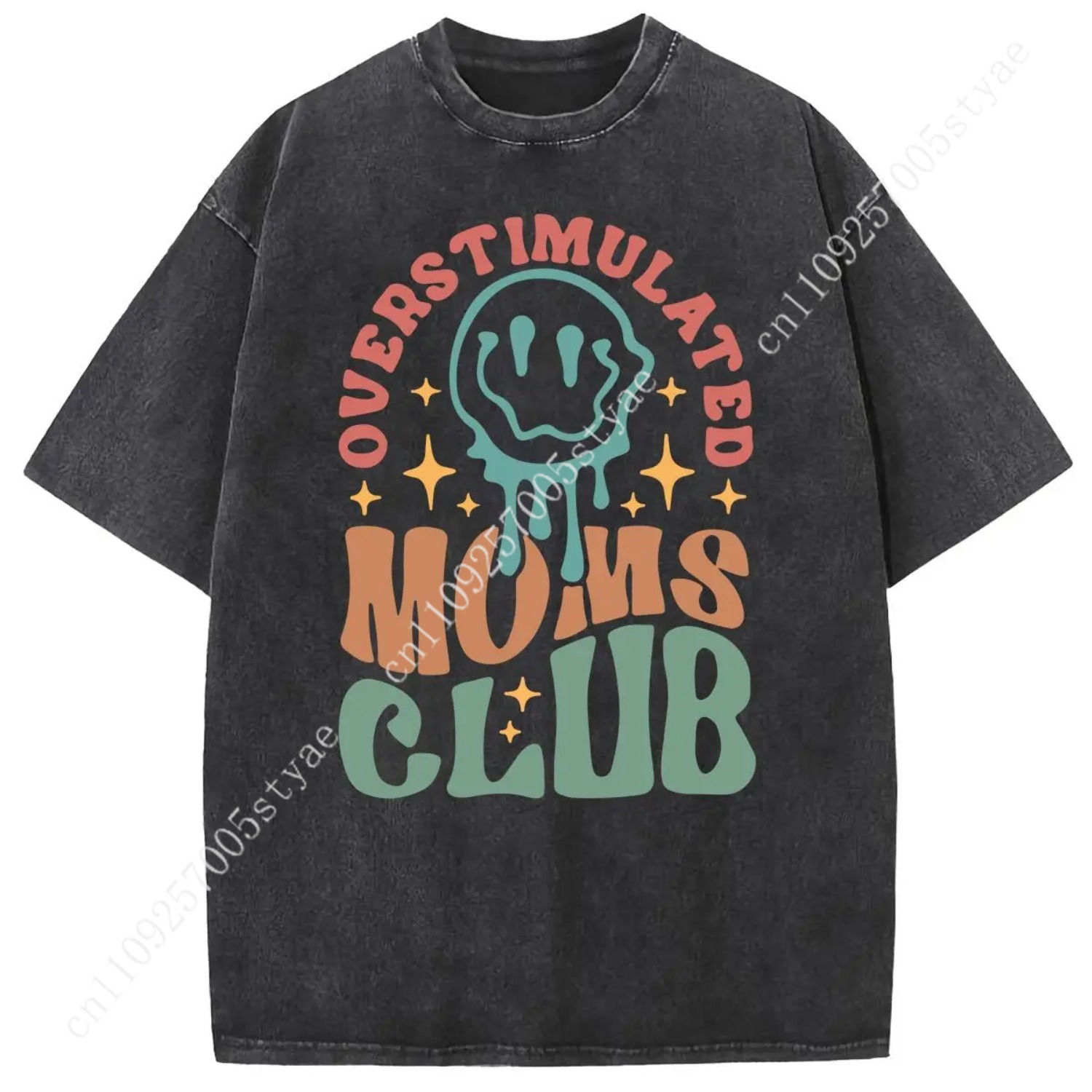 Holafish Oversized Acid Wash V - Graphic Tee Oversized ulasan dan harga