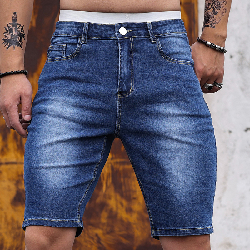 2026 Mens Stretch Denim Shorts - Men'S Fashion Overalls ulasan dan harga