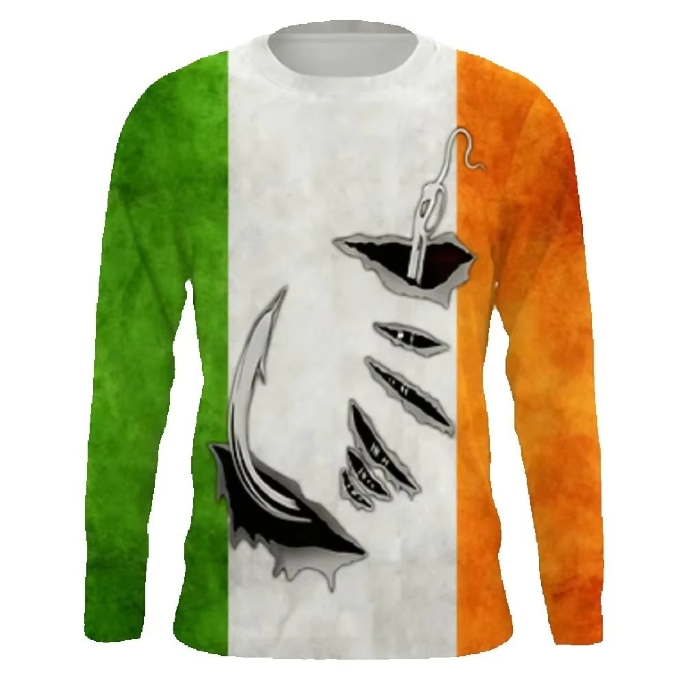Fashionable Bass Pattern Crew  - Mens Fashion Wear ulasan dan harga