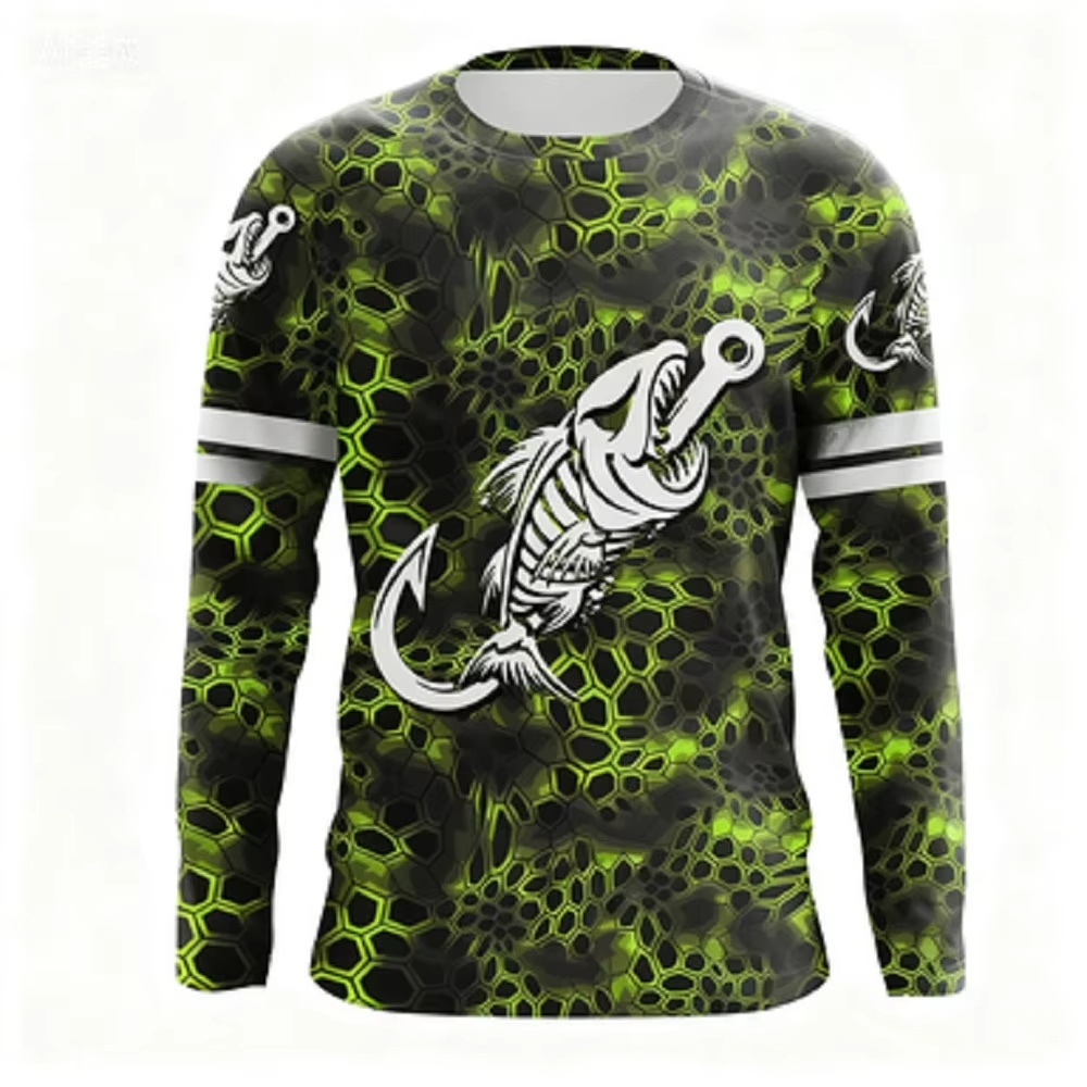Fashionable Bass Pattern Crew  - Mens Fashion Wear ulasan dan harga