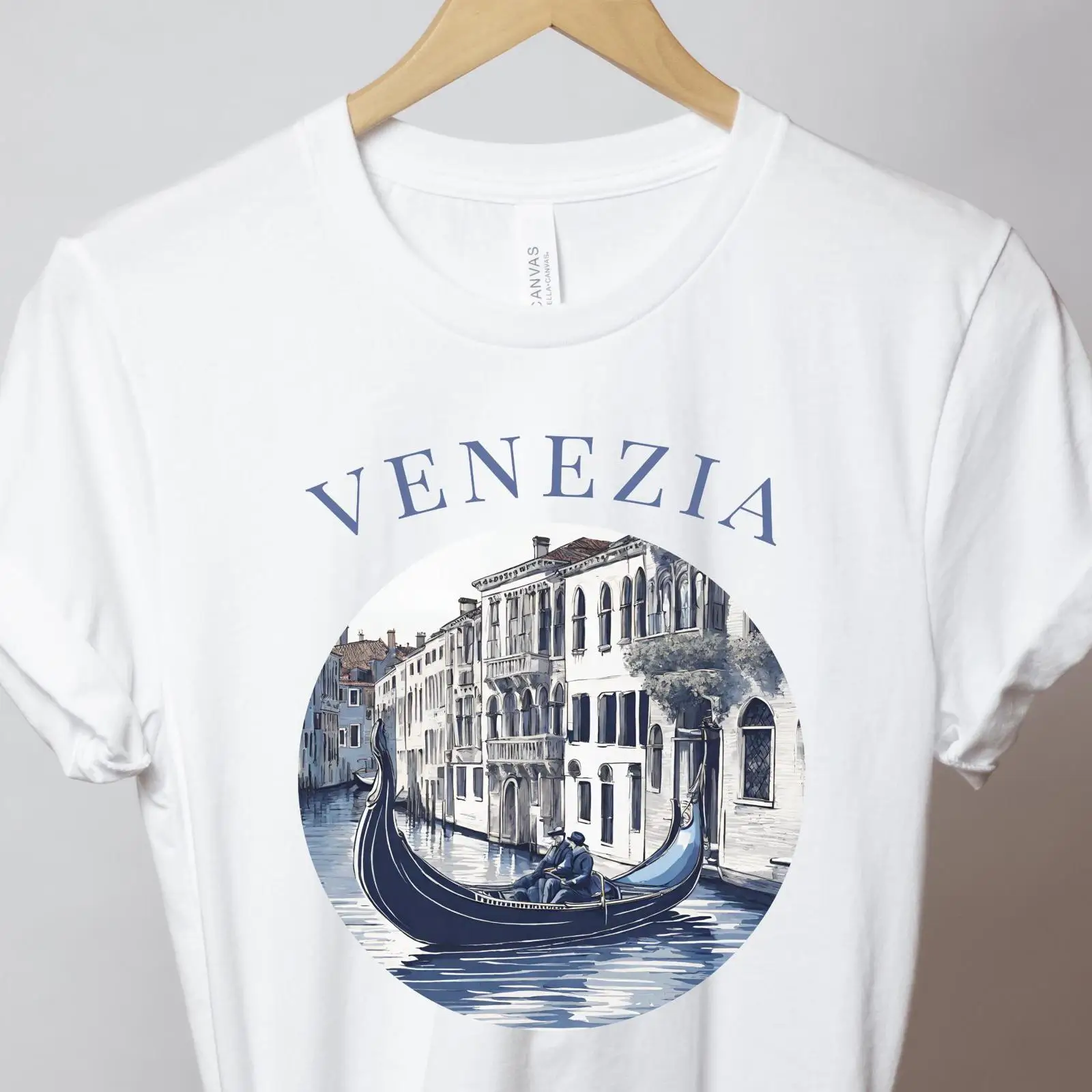 Venice T Shirt Blue Gondola Ve - Men'S Fashion Venice Italy ulasan dan harga