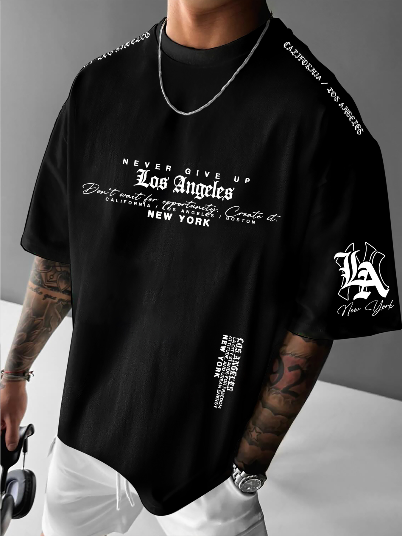 Printed T-shirt for Men New Su - York Men'S Fashion ulasan dan harga
