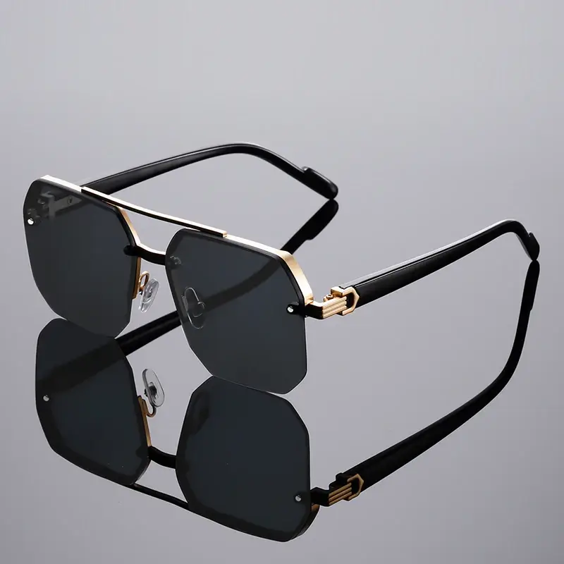 Fashion Square Semi-rimless Su - Men'S Fashion Rimless Glasses ulasan dan harga