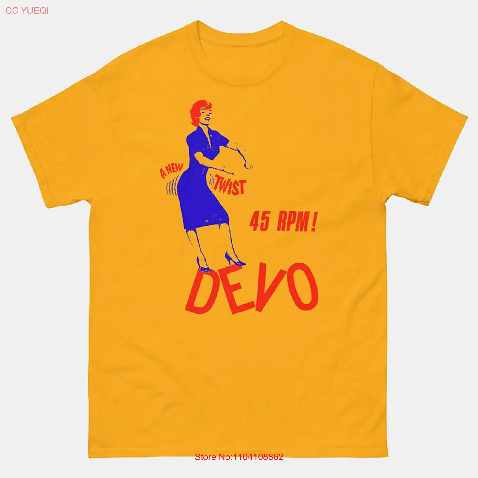 DEVO band a new twist yellow T - Yellow Men'S Fashion ulasan dan harga