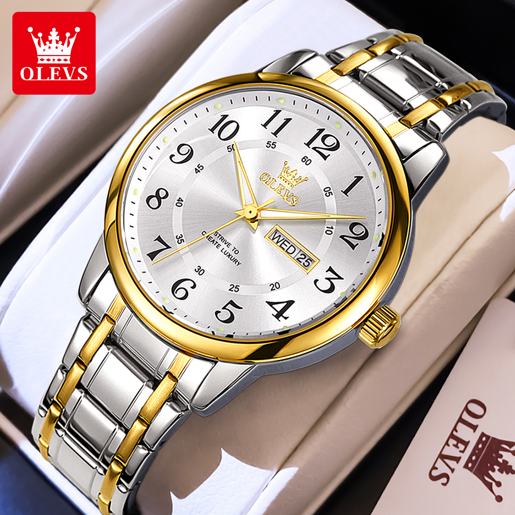 OLEVS Casual fashion men's wat - Men'S Fashion Luxury Brands ulasan dan harga