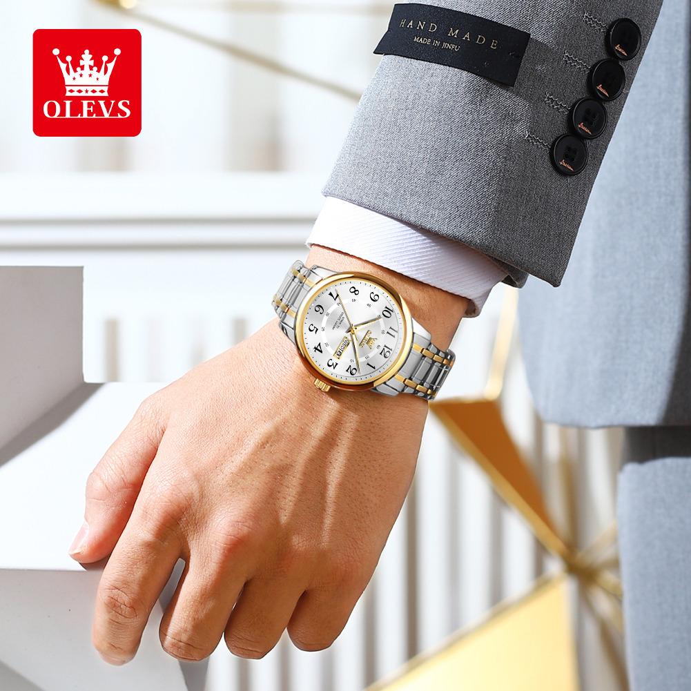 OLEVS Casual fashion men's wat - Men'S Fashion Luxury Brands ulasan dan harga