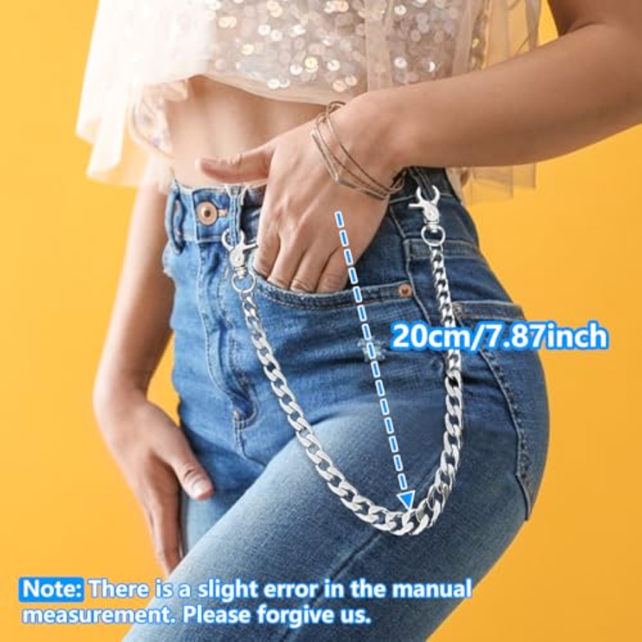 Heavy Duty Silver Waist Chain  - Jeans Pants Fashion Men ulasan dan harga