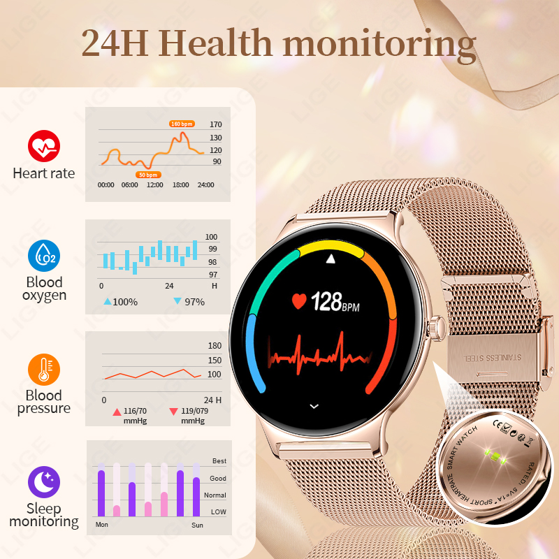 LIGE New Ultra Thin Smart Watc - Men'S Fashion For 30 Year Olds ulasan dan harga