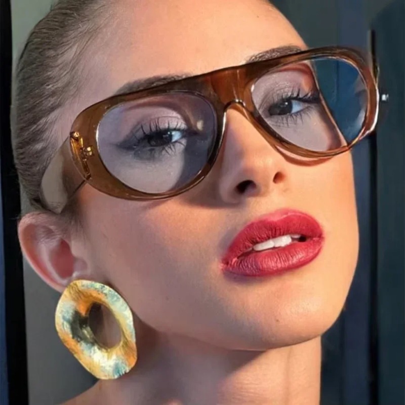 New Vintage Oversized Oval Sun - Men'S Fashion Glasses ulasan dan harga