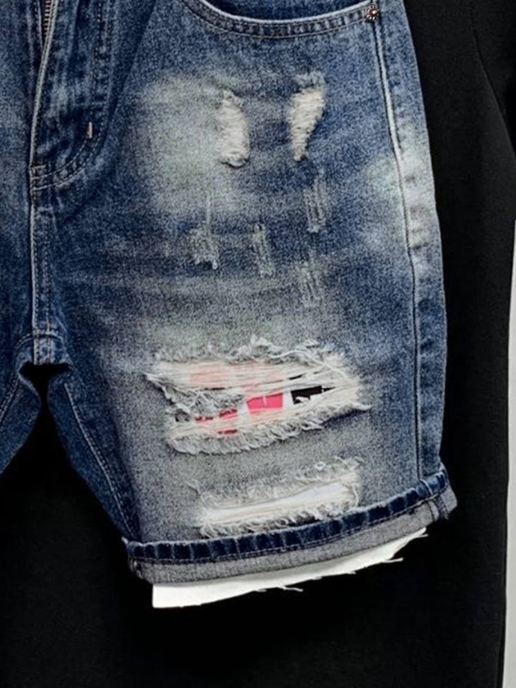 2026 Summer Ripped Straight Me - Men'S Fashion Overalls ulasan dan harga