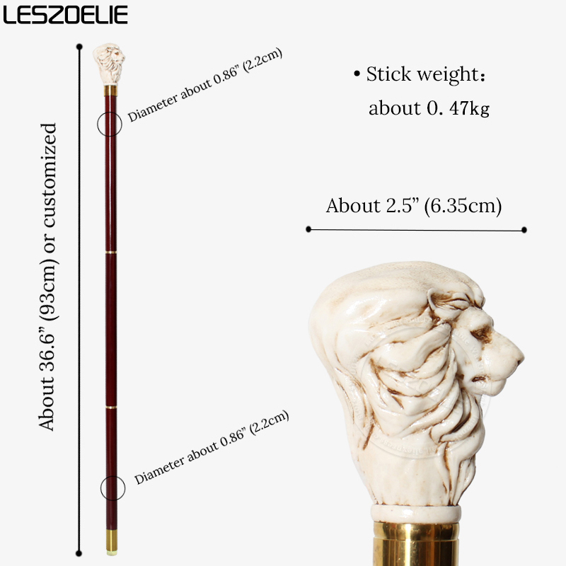 93cm Lion-Head Walking Stick 3 - Men'S Fashion Tips ulasan dan harga