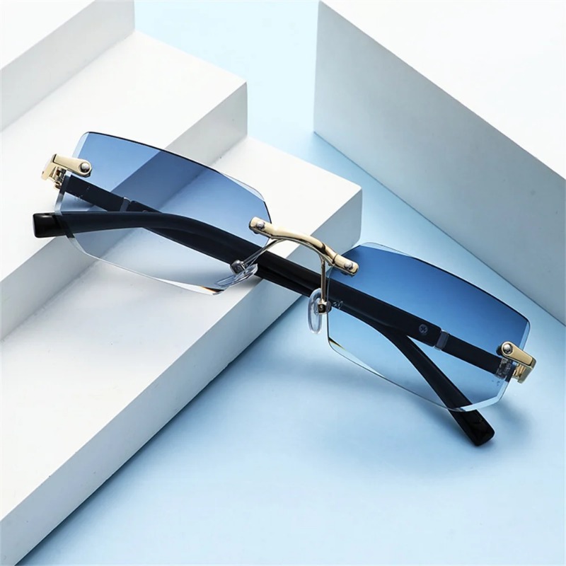 Trendy Rimless Sunglasses for  - Men'S Fashion Rimless Glasses ulasan dan harga
