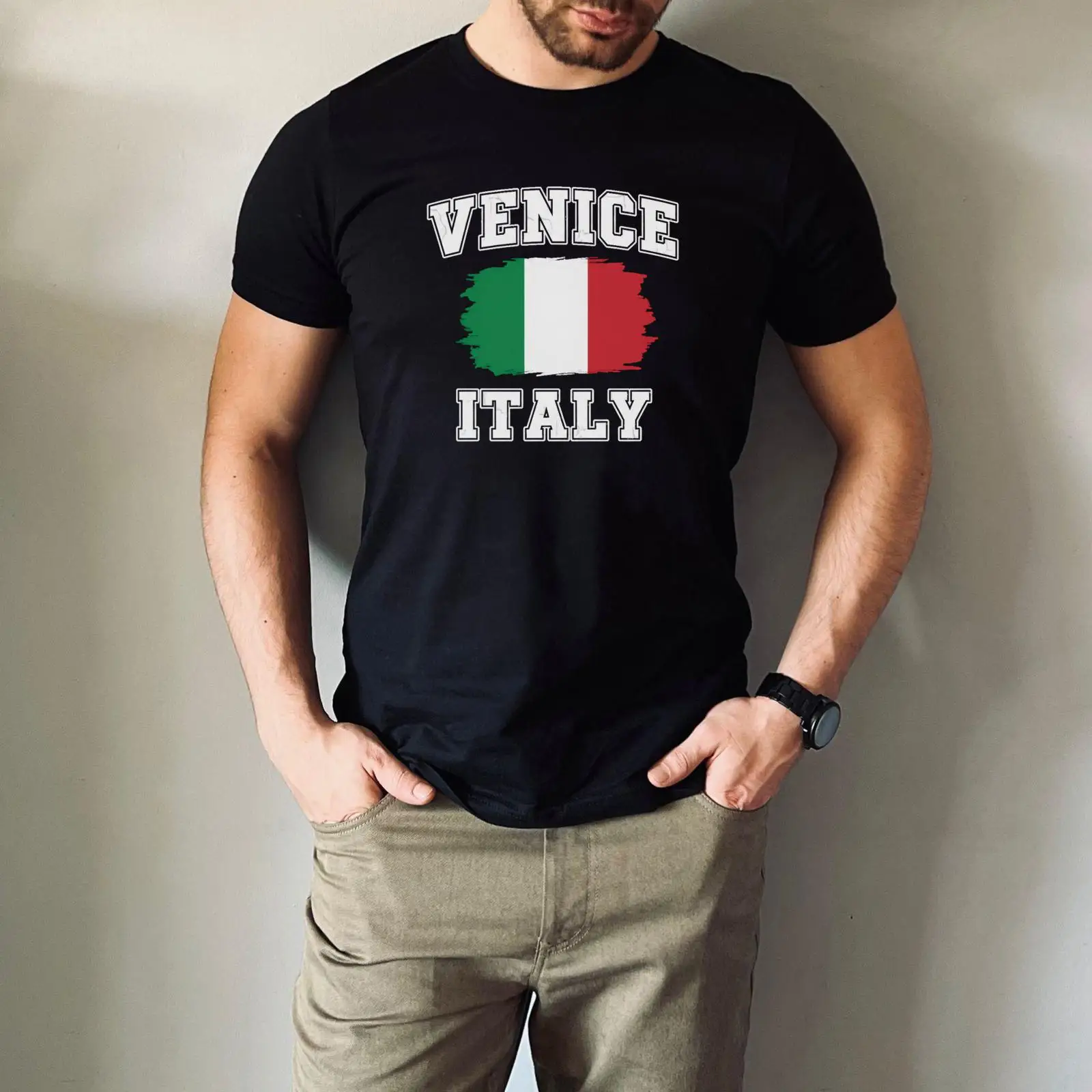 Venice Italy T Shirt Italian F - Men'S Fashion Venice Italy ulasan dan harga