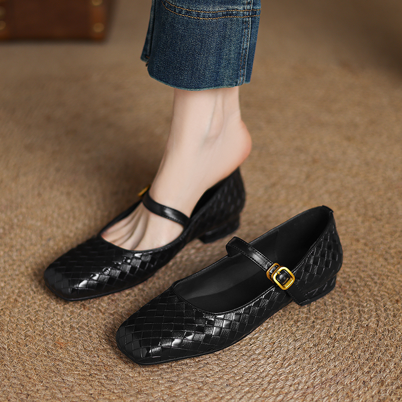 Woven Flat Bottom Mary Jane Wo - Men'S Fashion Shoes ulasan dan harga