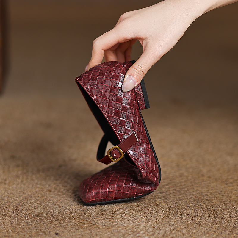 Woven Flat Bottom Mary Jane Wo - Men'S Fashion Shoes ulasan dan harga